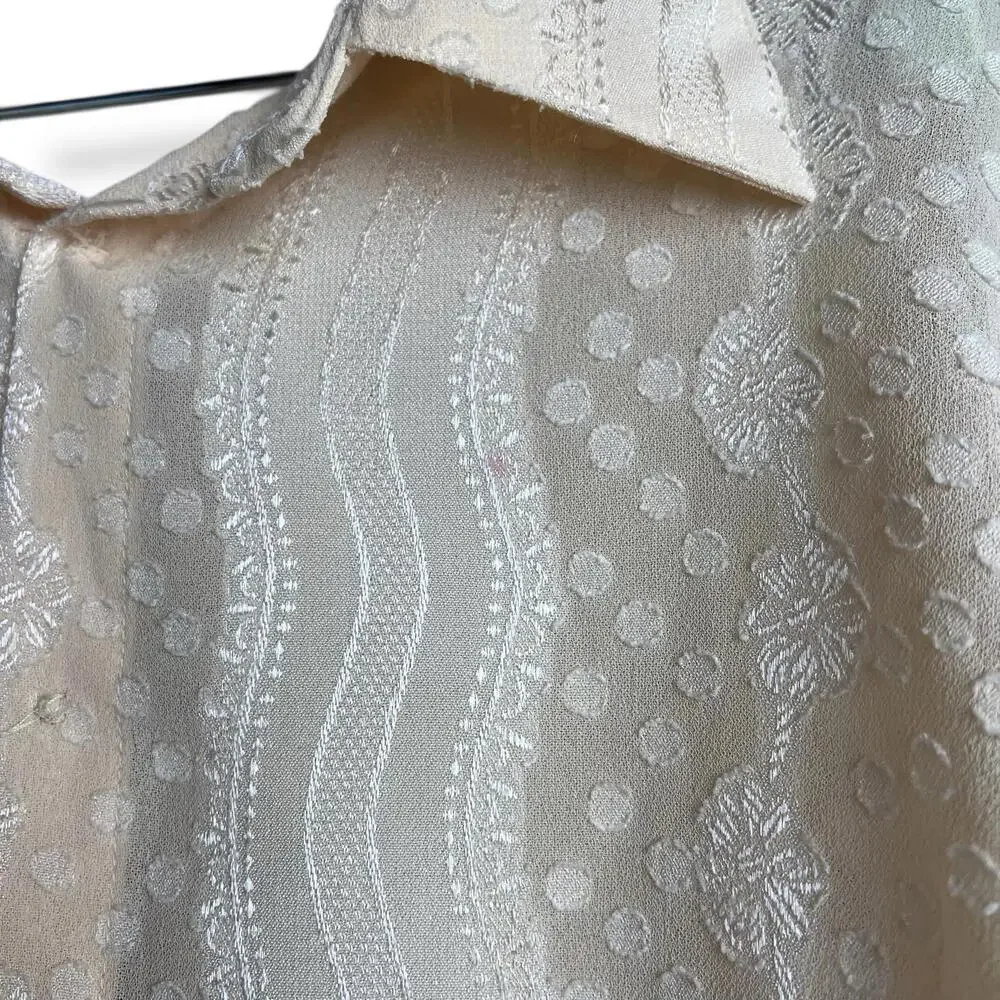 Vintage Cream Lace Two-Piece Skirt Set - Picture 9 of 9